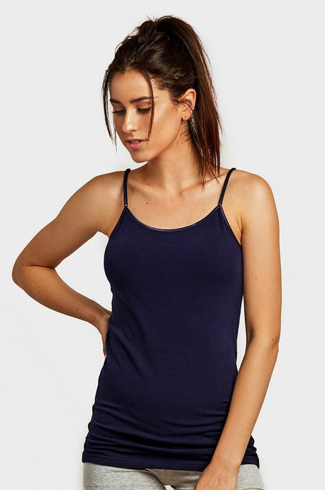 Simple Scooped Neck Stretchy Camisole