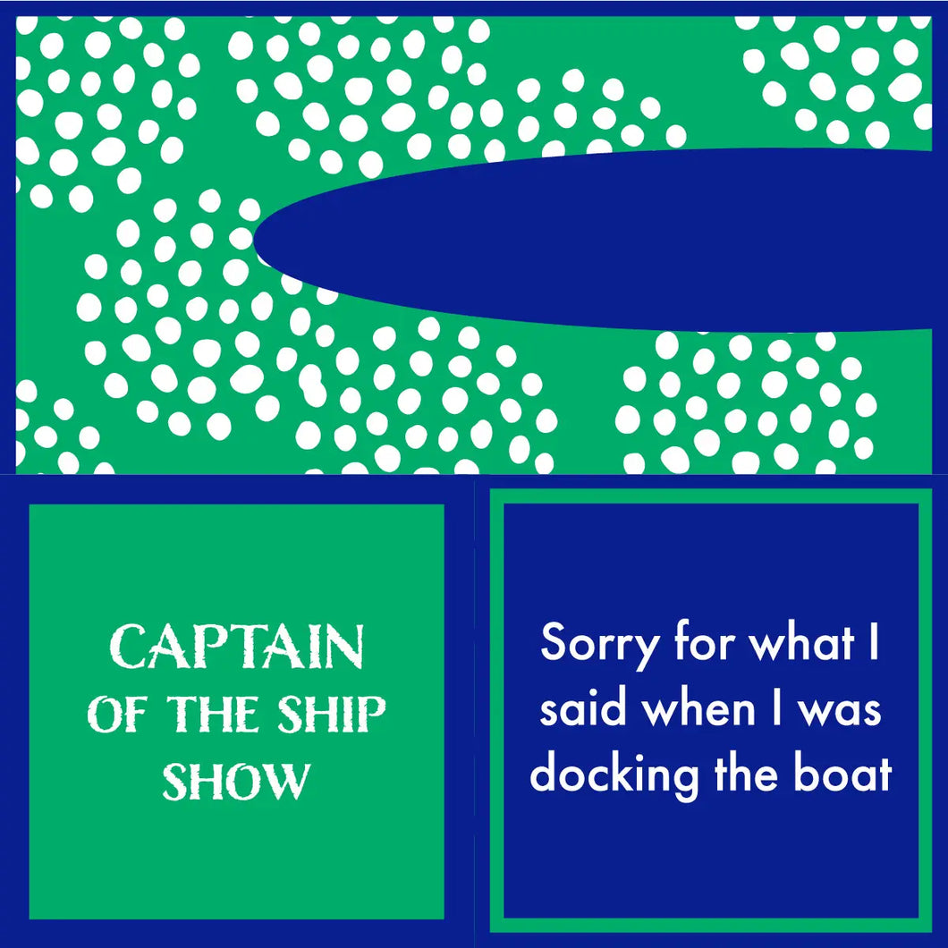 Captain of the Ship Show Napkin