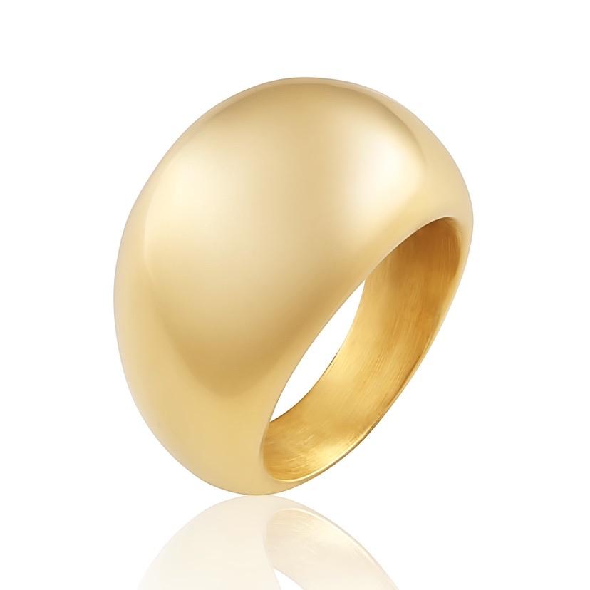 Sahira Dome Medium Gold Ring