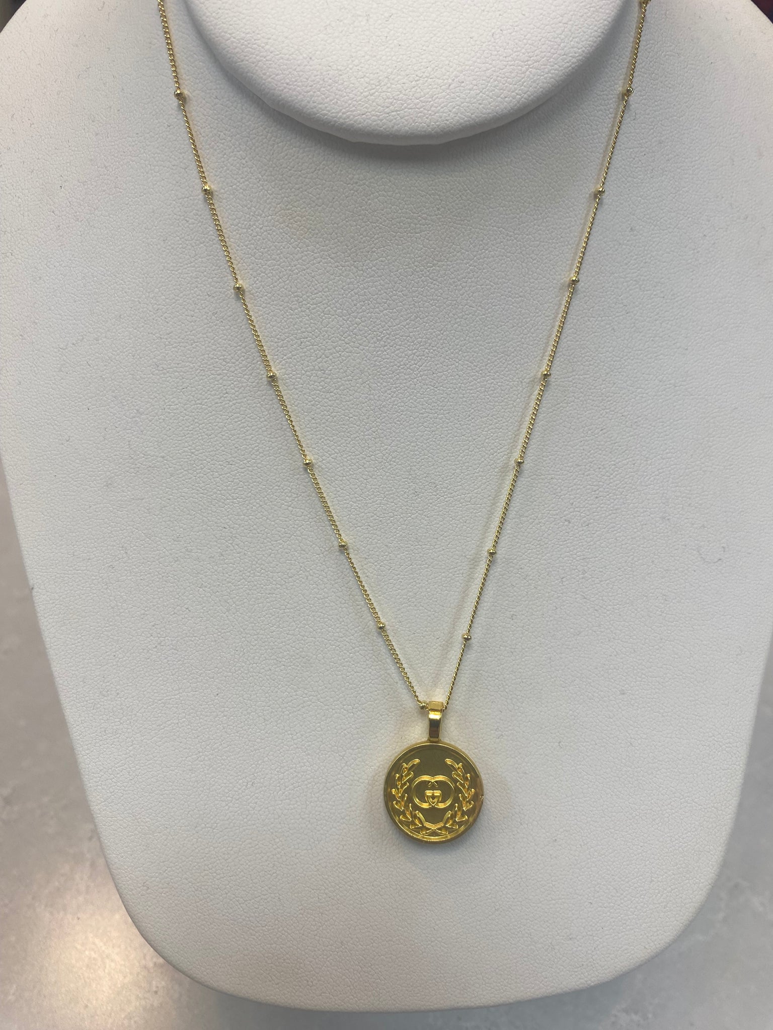 CHANEL CC Large Medallion Necklace 29