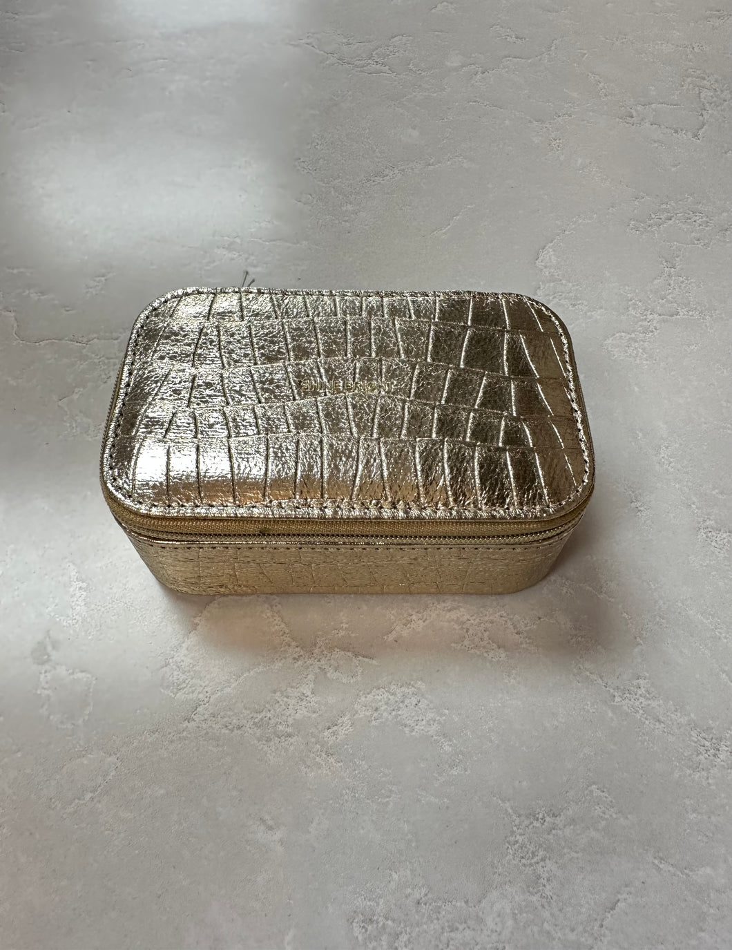 Mini Jewelry Box - Metallic Gold