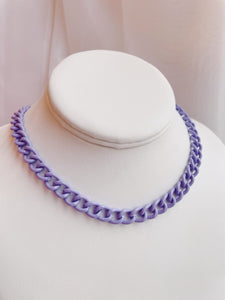 Park's Jewelry Purple Chain Link Necklace