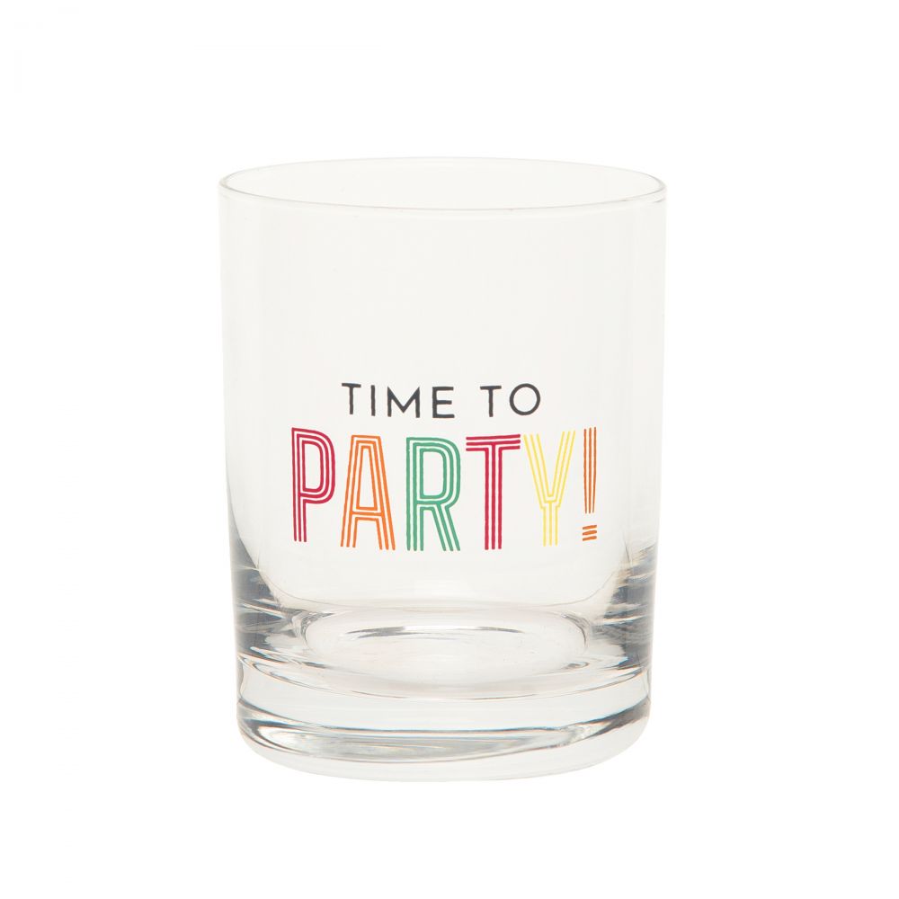 Time To Party Rock Glass